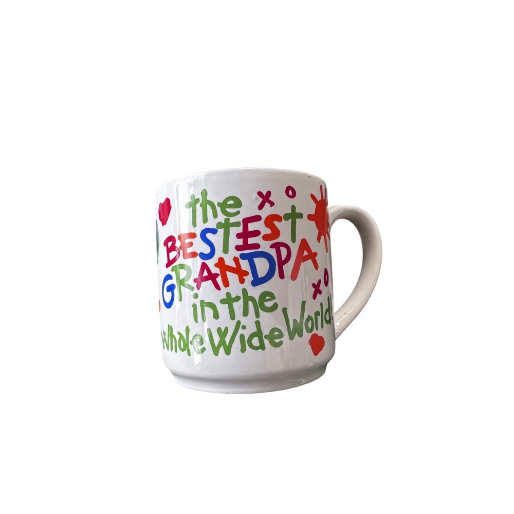 Vintage Carlton Cards‎ Bestest Grandpa in the Whole Wide World Coffee Mug MG5160